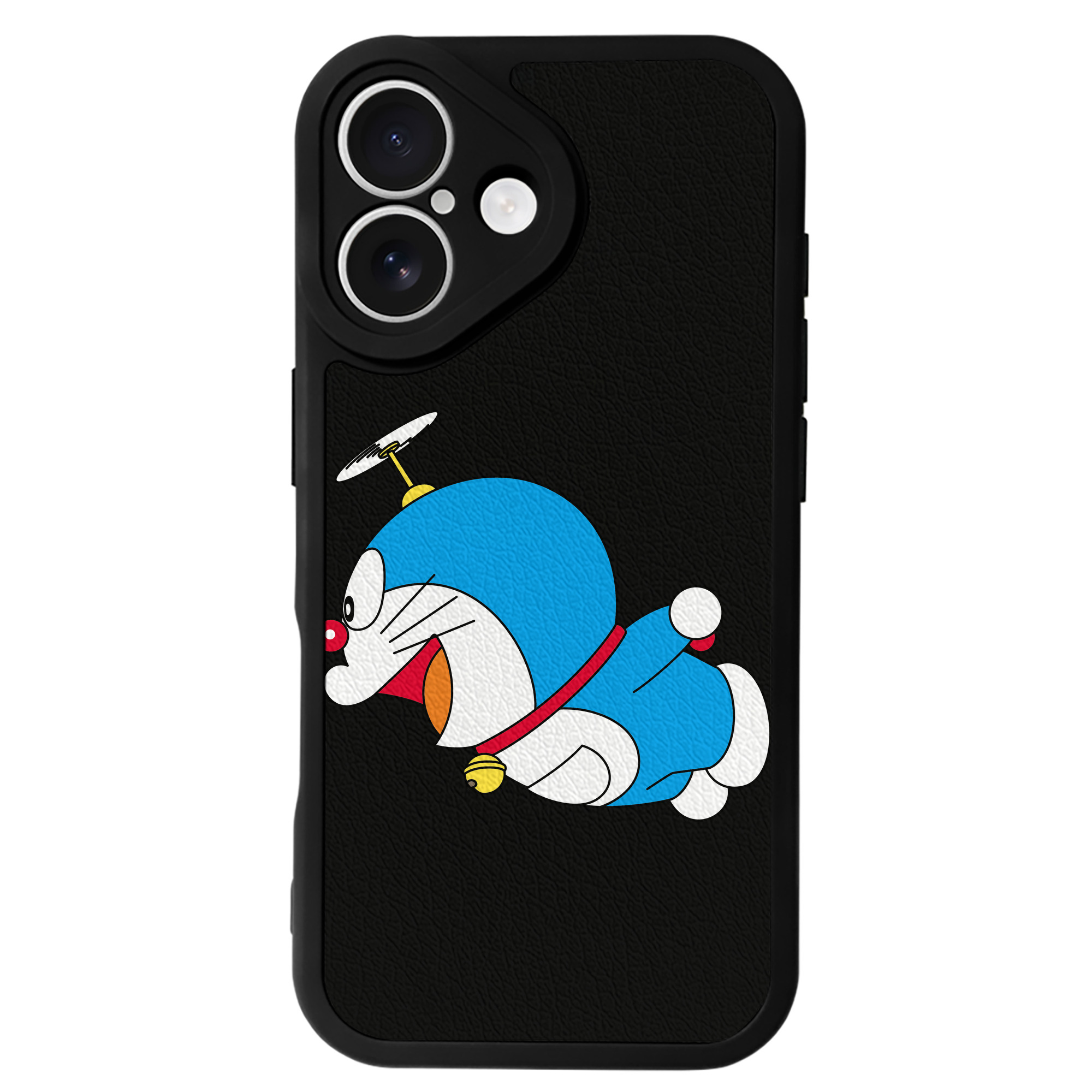 （画像用） ドラえもん Doraemon 【iPhone 16シリーズ対応】シリコンスマホケース（レザー調） 材質：シリコン